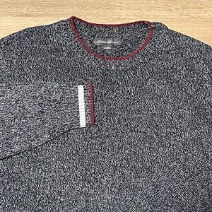 Eddie Bauer Black and White Crewneck Sweater